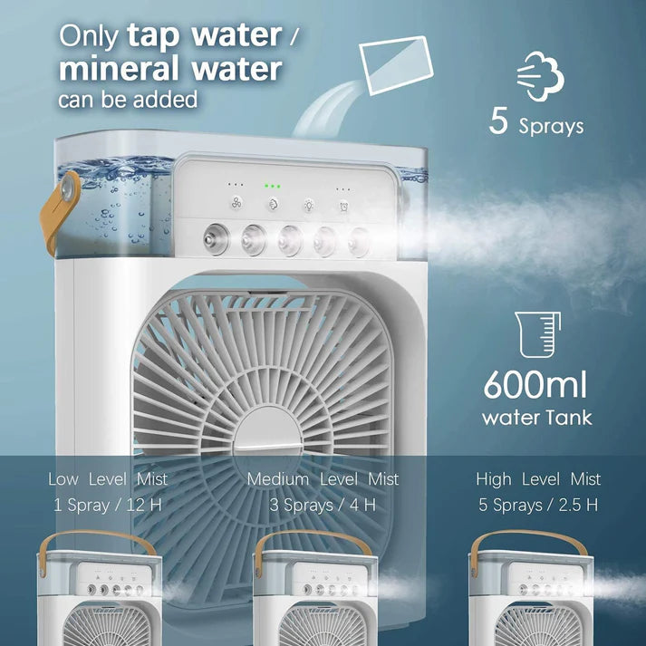 Portable Fan Cooling Mini Air Conditioner Water Air Cooler
